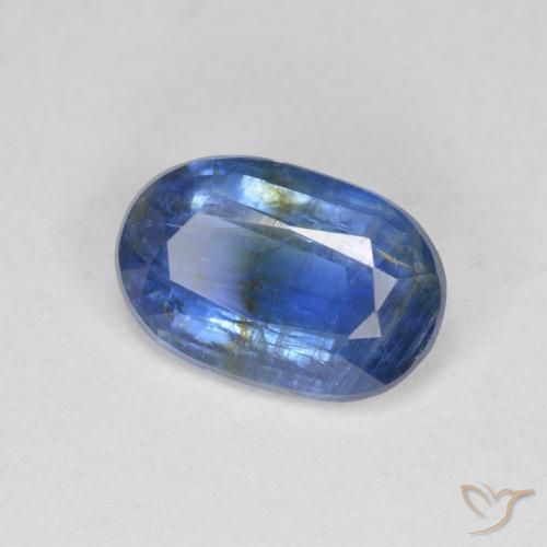 3.20 ct Blue Kyanite Stone, Natural Kyanite in Oval Facet Shape for Sale