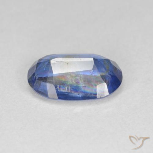 Kyanite Gemstone in 11.4 x 7.6 mm Size for Sale, Kyanite Stone in Deep Blue Color