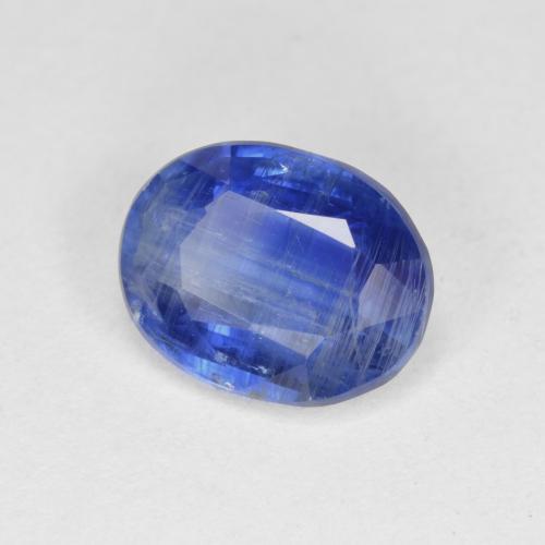 3.22 ct Blue Kyanite Stone, Natural Kyanite in Oval Facet Shape for Sale
