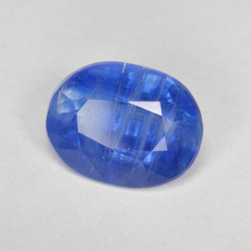 3.12 ct Blue Kyanite Stone, Natural Kyanite in Oval Facet Shape for Sale