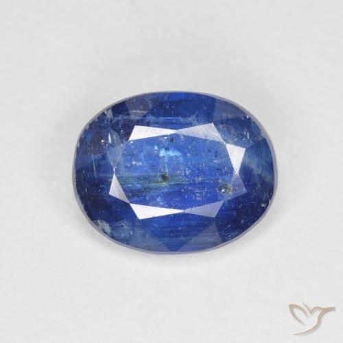 3.61ct Natural Deep Blue Kyanite, Oval, SI-I1