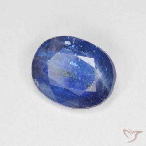 3.61 ct Blue Kyanite Stone, Natural Kyanite in Oval Facet Shape for Sale