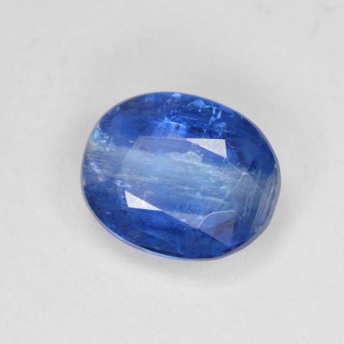 3.86 ct Blue Kyanite Stone, Natural Kyanite in Oval Facet Shape for Sale