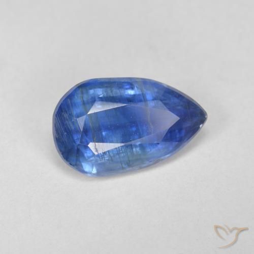2.55 ct Blue Kyanite Stone, Natural Kyanite in Pear Facet Shape for Sale