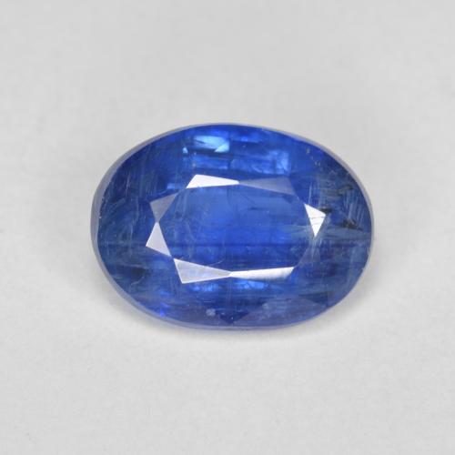 dunkelblau Kyanit Edelstein - 3.7ct Oval facettiert (ID: 580132)
