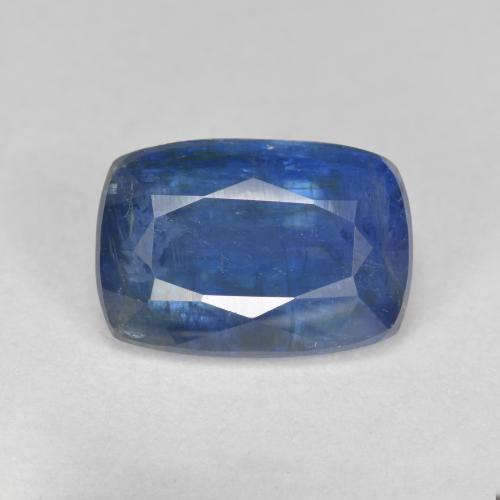 dunkelblau Kyanit Edelstein - 4.2ct Kissenschliff (ID: 580133)