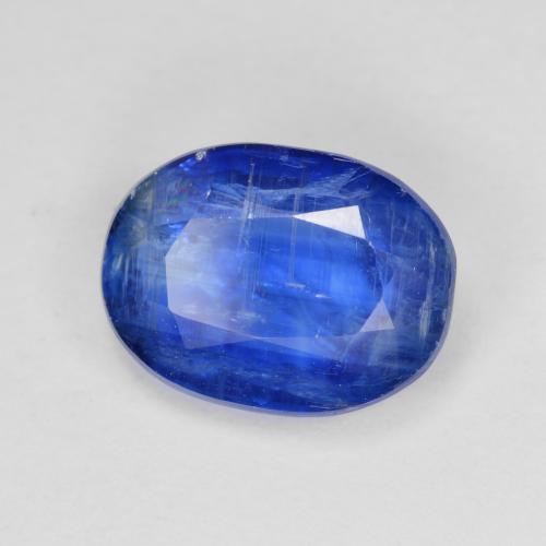 5.01 ct Blue Kyanite Stone, Natural Kyanite in Oval Facet Shape for Sale