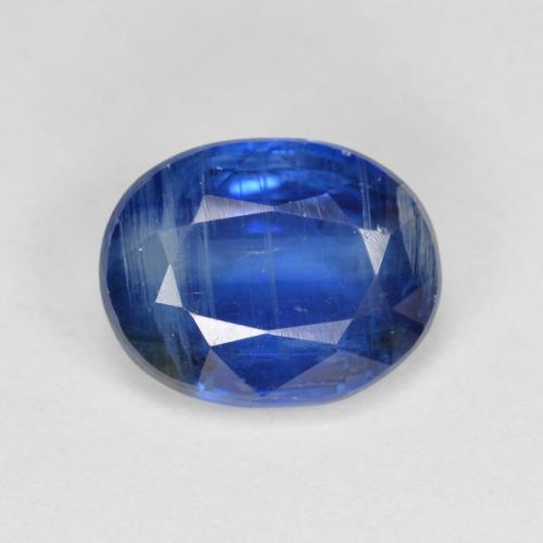3.48 ct Blue Kyanite Gemstone, Kyanite Gem in Oval Facet Shape for Sale.