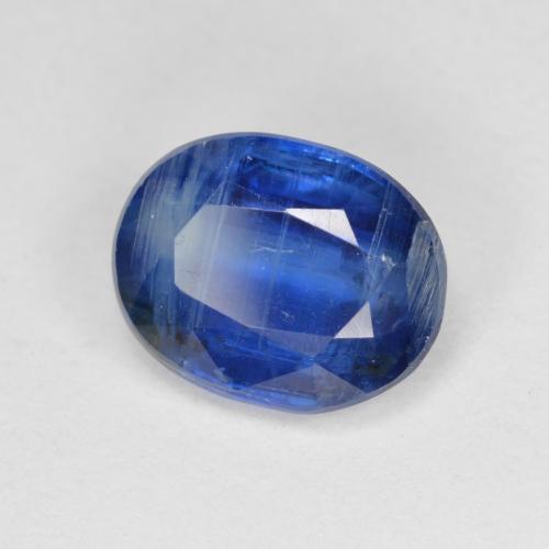 3.48 ct Blue Kyanite Stone, Natural Kyanite in Oval Facet Shape for Sale