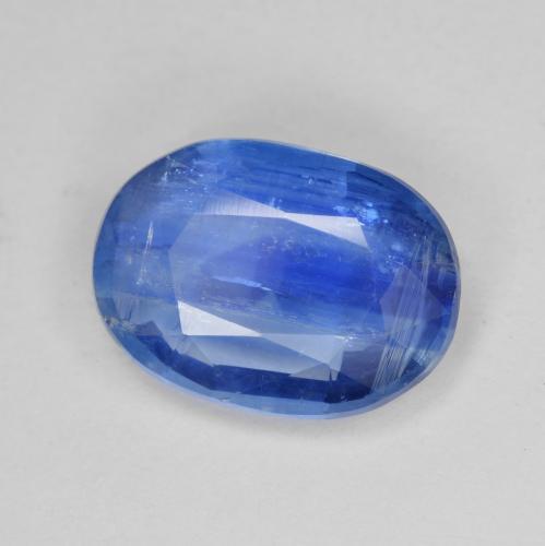 6.62 ct Blue Kyanite Stone, Natural Kyanite in Oval Facet Shape for Sale