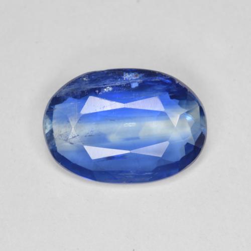 Bleu marine moyen Disthène gemme - 3.7ct Ovale facette (ID: 581330)