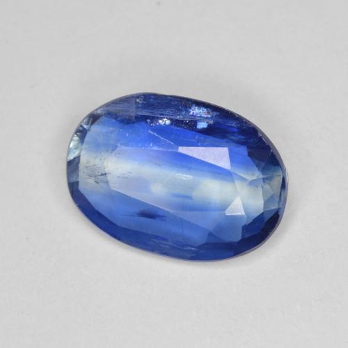 3.65 ct Blue Kyanite Stone, Natural Kyanite in Oval Facet Shape for Sale