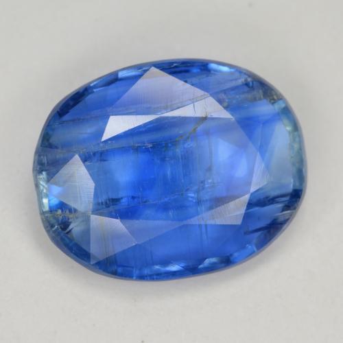 7.68 ct Blue Kyanite Stone, Natural Kyanite in Oval Facet Shape for Sale