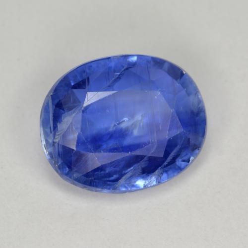 5.18 ct Blue Kyanite Stone, Natural Kyanite in Oval Facet Shape for Sale