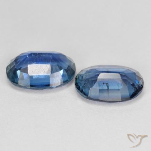 Kyanite Gemstones in 8 x 6 mm (calibrated) Size for Sale, Kyanite Stones in Navy Blue Color