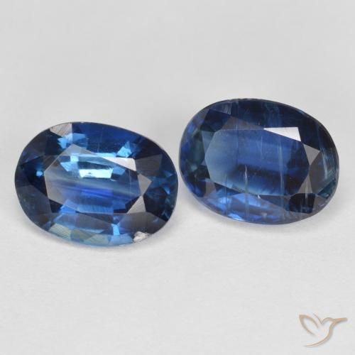 3.28 ctw Blue Kyanite Stones, Natural Kyanite in Oval Facet Shape for Sale