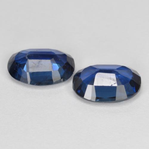 Kyanite Gemstones in 8 x 6 mm (calibrated) Size for Sale, Kyanite Stones in Navy Blue Color