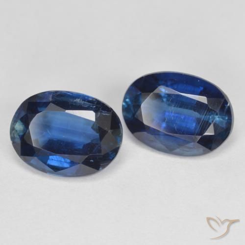 3.11 ctw Blue Kyanite Stones, Natural Kyanite in Oval Facet Shape for Sale