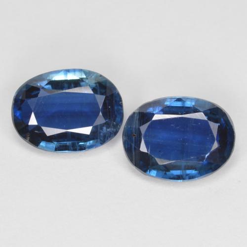 Navy Blue Kyanite Gem - 1.4ct Oval Facet (ID: 587676)