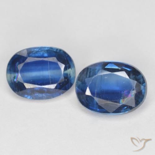 3.25 ct Blue Kyanite, 8.1 x 6.2 mm Oval Cut From Nepal, Photo A