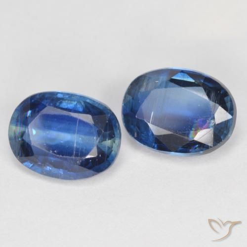 3.25 ctw Blue Kyanite Stones, Natural Kyanite in Oval Facet Shape for Sale