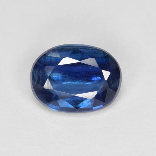 1.49 ct Blue Kyanite Gemstone, Kyanite Gem in Oval Facet Shape for Sale.