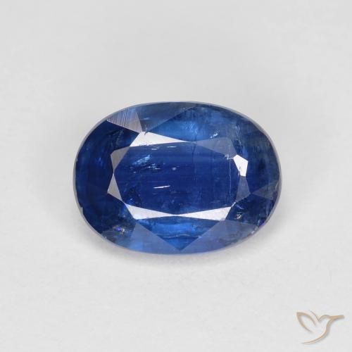 1.50ct Natural Navy Blue Kyanite, Oval, VS-SI