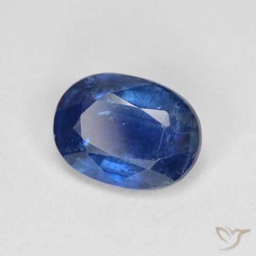 1.50 ct Blue Kyanite Stone, Natural Kyanite in Oval Facet Shape for Sale
