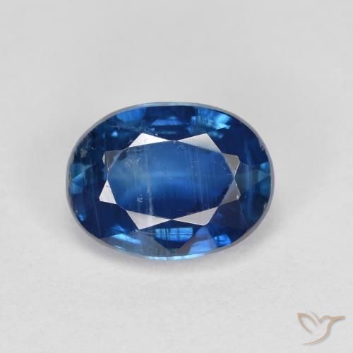 1,82ct Ovale sfaccettato blu Cianite dal Nepal, Dimension 8,1 x 6,2mm, Natural non trattati Gemstone, VS-SI Clarity, 1 piece Cianite in Blu navy Color, Mohs Hardness of 6 - 7, Photo A