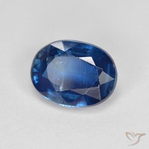 1.82 ct Blue Kyanite Stone, Natural Kyanite in Oval Facet Shape for Sale