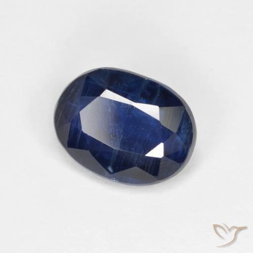 1.61 ct Blue Kyanite Stone, Natural Kyanite in Oval Facet Shape for Sale