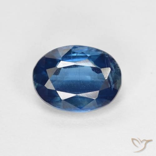 1.73ct Natural Navy Blue Kyanite, Oval, VS-SI