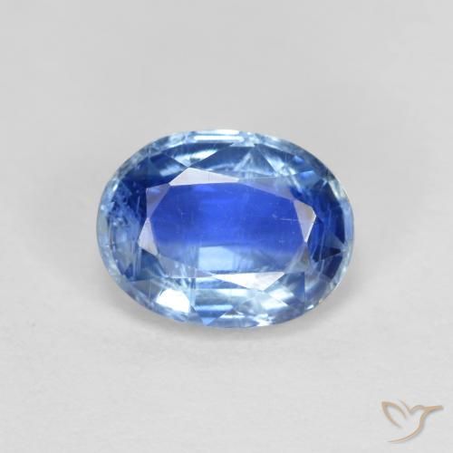 1.65ct Natural Deep Azure Blue Kyanite, Oval, VS-SI