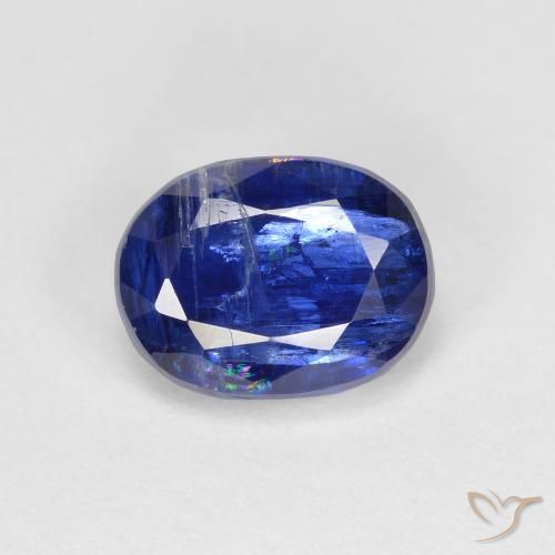 2.04 ct Blue Kyanite Stone, Natural Kyanite in Oval Facet Shape for Sale