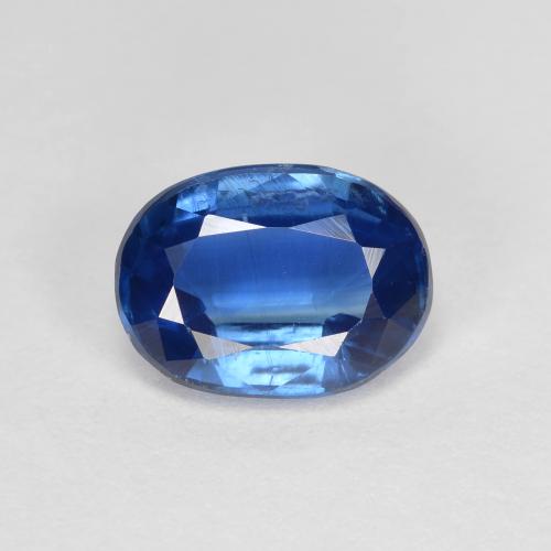 1.52 ct Blue Kyanite Gemstone, Kyanite Gem in Oval Facet Shape for Sale.