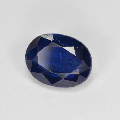 1.75 ct Blue Kyanite Stone, Natural Kyanite in Oval Facet Shape for Sale