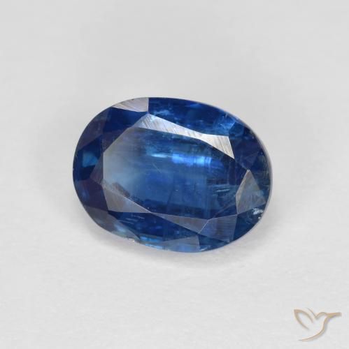 1.73 ct Blue Kyanite Stone, Natural Kyanite in Oval Facet Shape for Sale
