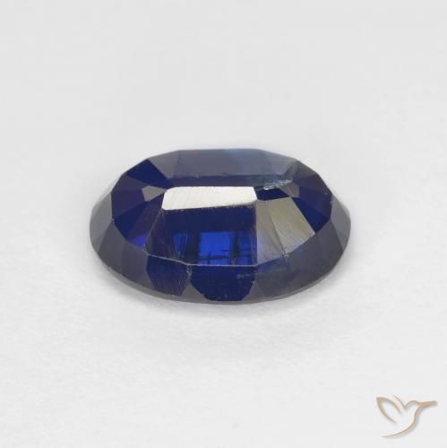 Kyanite Gemstone in 8.3 x 6 mm Size for Sale, Kyanite Stone in Deep Blue Color
