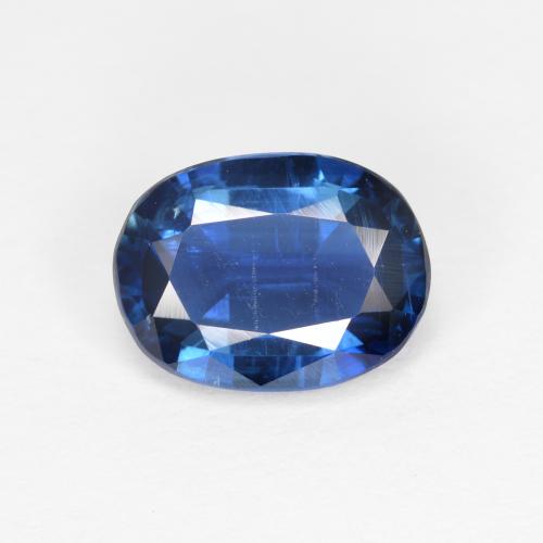 Bleu marine Disthène gemme - 1.5ct Ovale facette (ID: 588576)