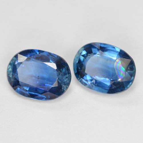 2.95 ctw Blue Kyanite Stones, Natural Kyanite in Oval Facet Shape for Sale