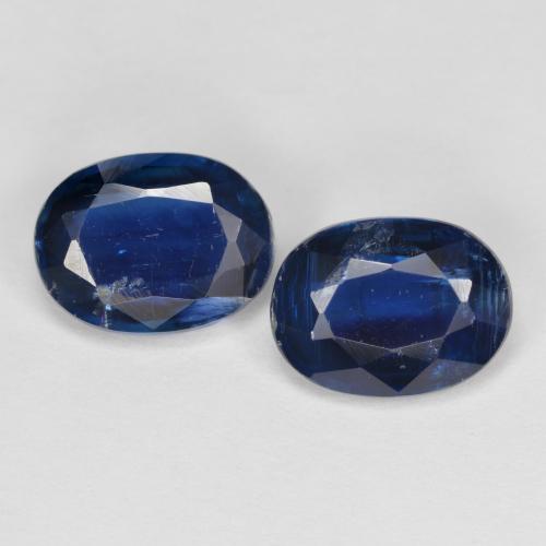 Deep Blue Kyanite Gem - 1.5ct Oval Facet (ID: 588581)
