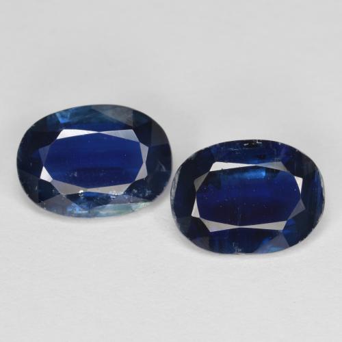 Twilight Blue Kyanite Gem - 1.2ct Oval Facet (ID: 588582)