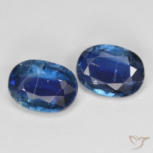 2.73 ctw Blue Kyanite Stones, Natural Kyanite in Oval Facet Shape for Sale