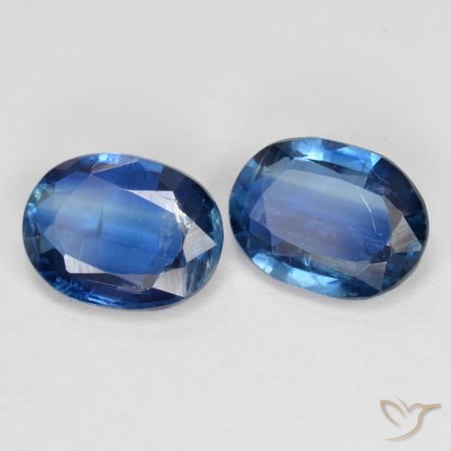 2.68 ctw Blue Kyanite Stones, Natural Kyanite in Oval Facet Shape for Sale