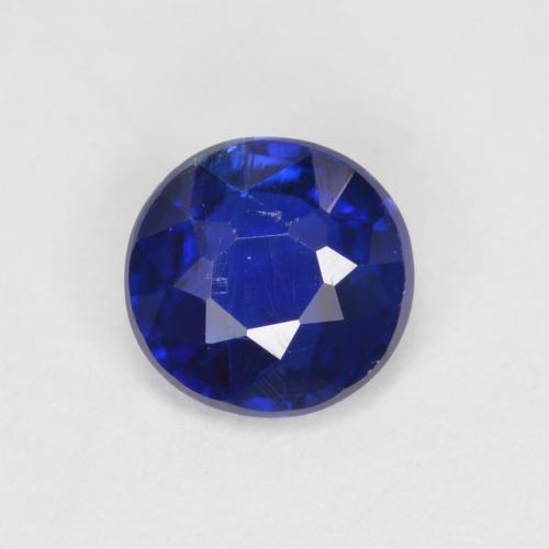 Blue Kyanite 0.6ct Round from Nepal Gemstone