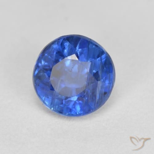 0.82 ct Blue Kyanite Stone, Natural Kyanite in Round Facet Shape for Sale