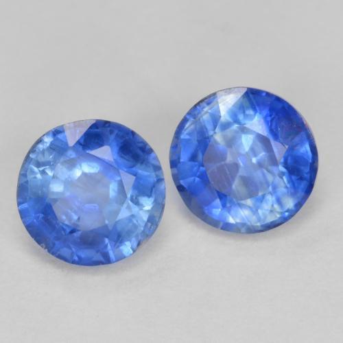 1.43 ctw Blue Kyanite Stones, Natural Kyanite in Round Facet Shape for Sale
