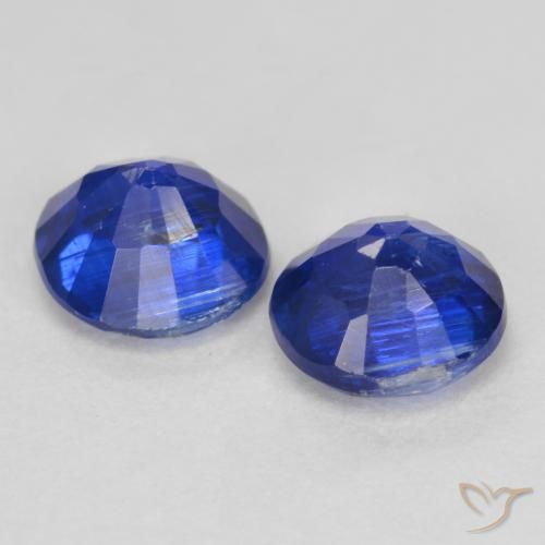 Kyanite Gemstones in 5 mm (calibrated) Size for Sale, Kyanite Stones in Dark Blue Color