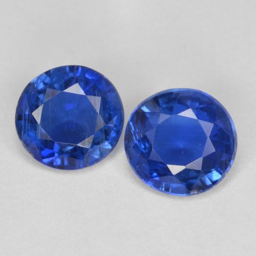 Top Blue Kyanite Gem - 0.5ct Round Facet (ID: 597424)