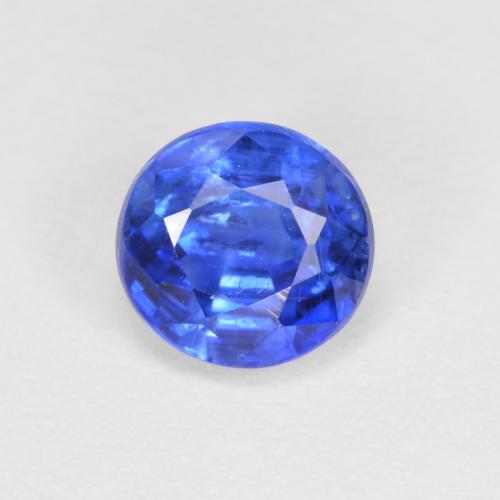 Bleu azur profond Disthène gemme - 0.8ct Facette ronde (ID: 597624)